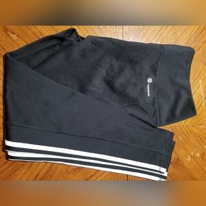 Adidas Black Tights with Classic White Accents